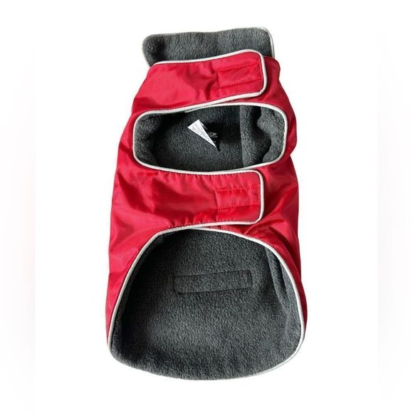 TECKELKLUB Waterproof Dog Coat in Red, Size Small - Picture 1 of 5